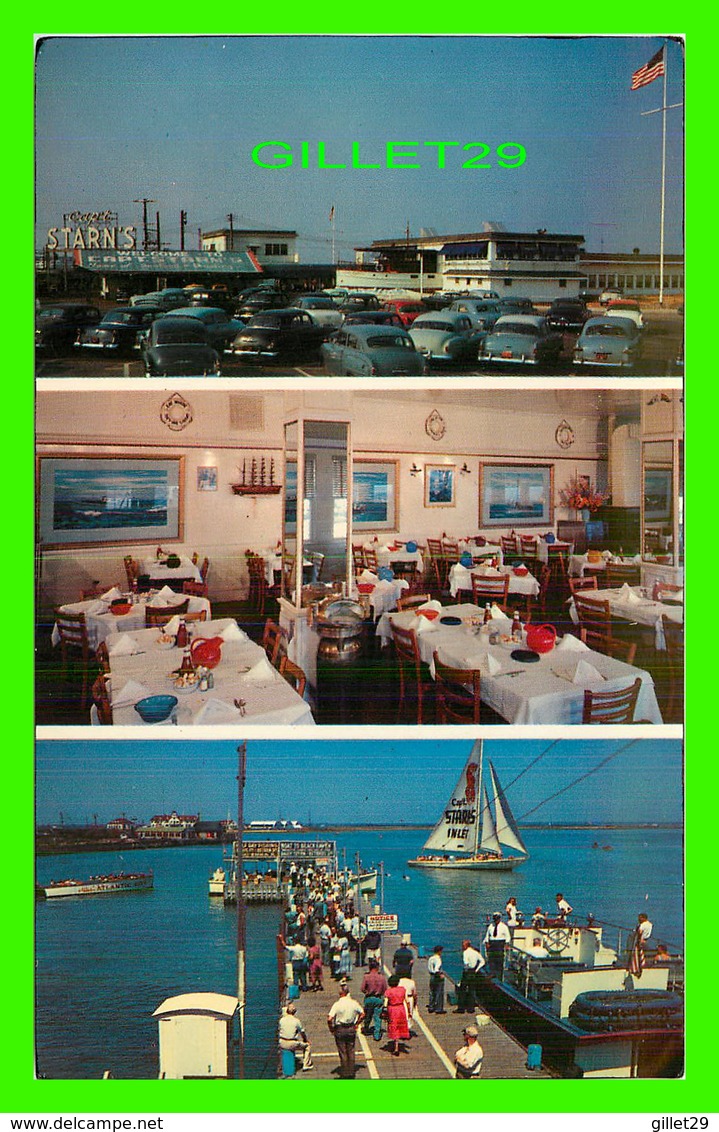 ATLANTIC CITY, NJ - CAPT. STARN'S RESTAURANT & BOATING CENTER AT INLET - 3 MULTIVUES - JACK FREEMAN - - Atlantic City