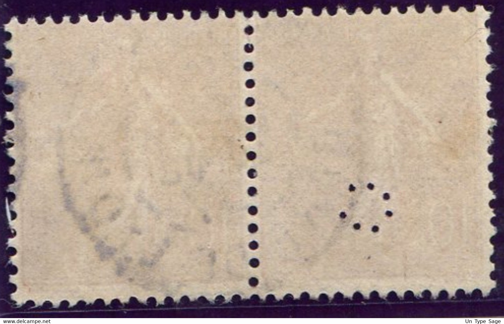 France - Semeuse N°129 - Perforé Tenant à Non-perforé - Rare - (F081) - 1903-60 Semeuse A Righe