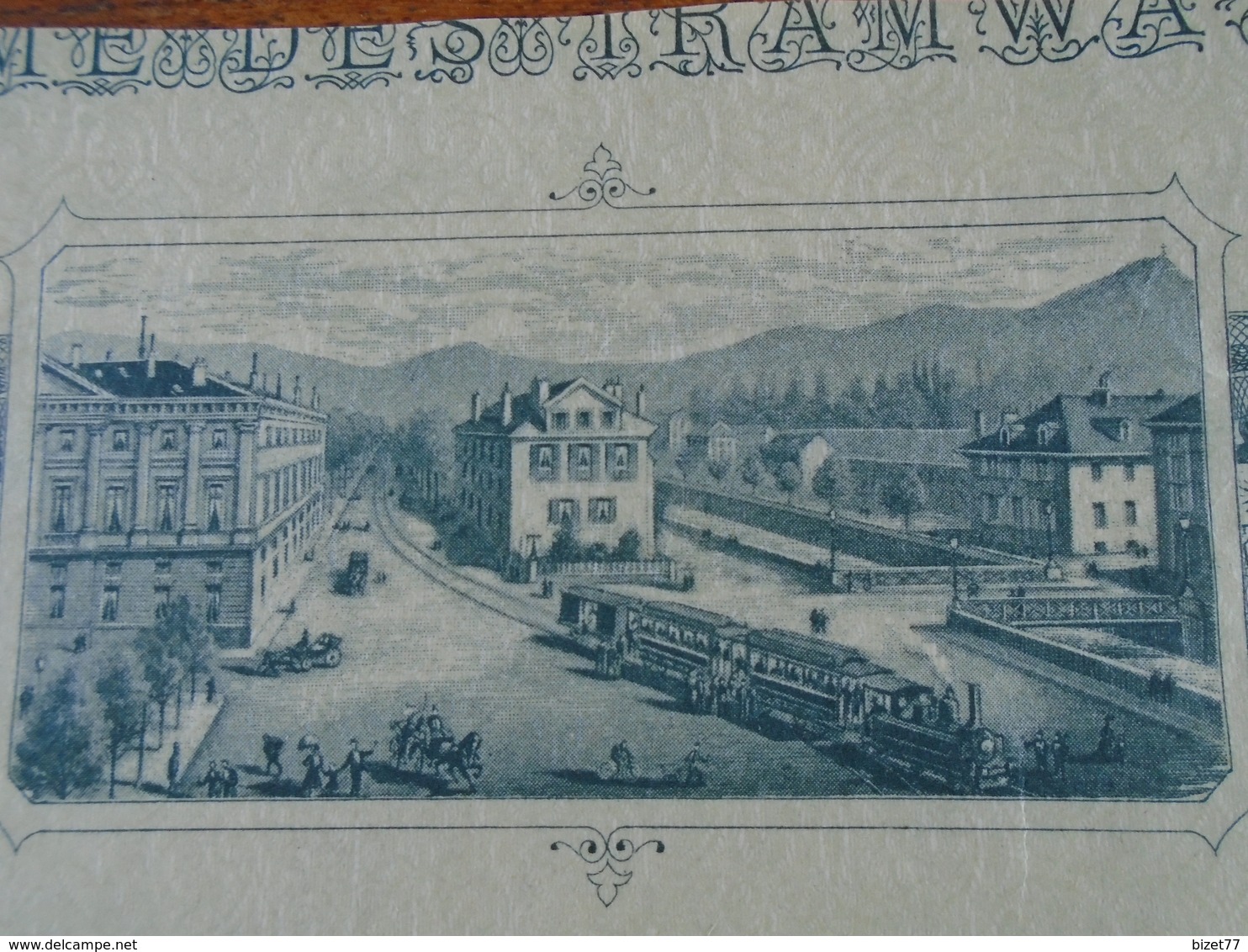 NOUVEAU - FRANCE -SAVOIE - CHAMBERY - TRAMWAYS DE LA SAVOIE - ACTION 100 FRS - 1896 - BELLE ILLUSTRATION - Autres & Non Classés