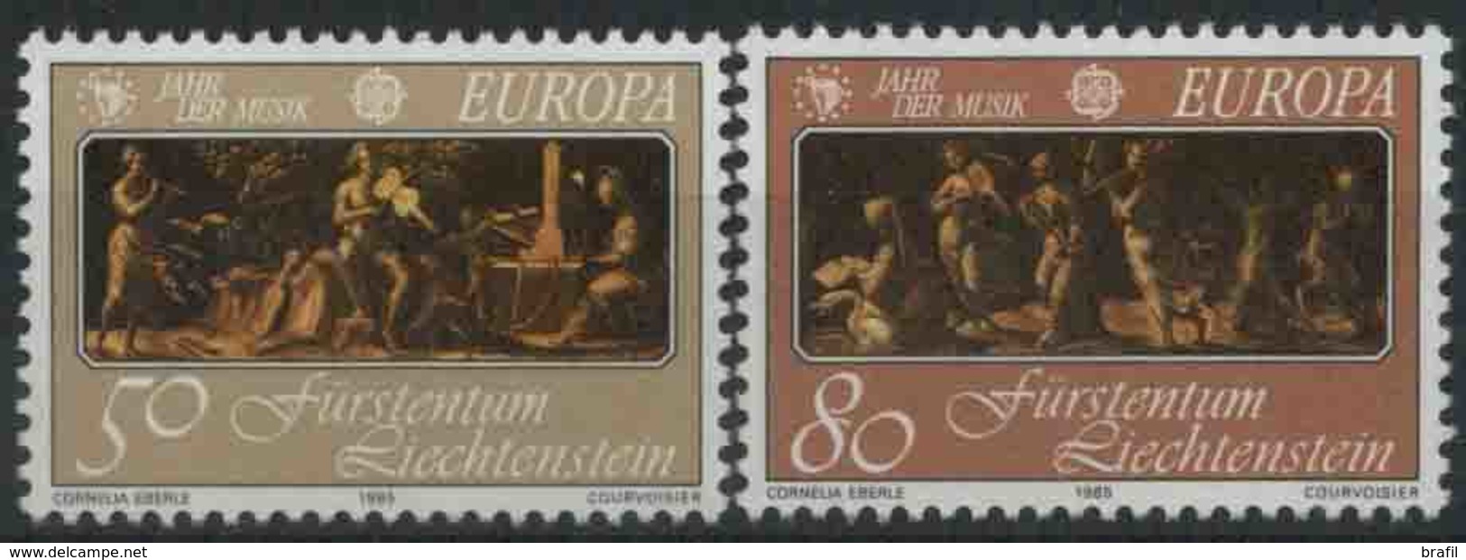 1985 Europa C.E.P.T. , Liechtenstein , Serie Completa Nuova (**) - 1985