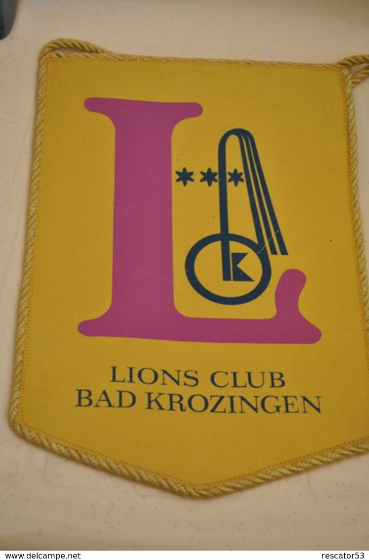 Rare Fanion Lion's Club Bad Krozingen - Sonstige & Ohne Zuordnung