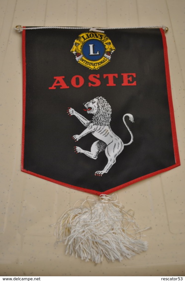 Rare Fanion Lion's Club Aoste - Andere & Zonder Classificatie