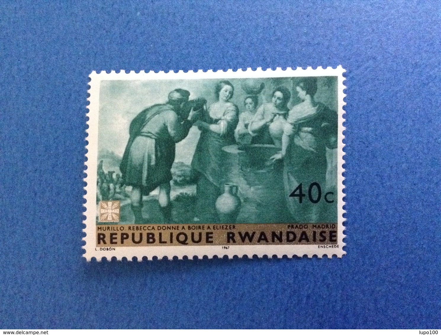 1967 RWANDA REPUBLIQUE RWANDAISE ARTE DIPINTO MURILLO 40 C FRANCOBOLLO NUOVO STAMP NEW MNH** - Nuovi