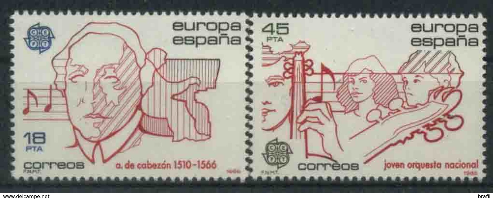 1985 Europa C.E.P.T. , Spagna , Serie Completa Nuova (**) - 1985