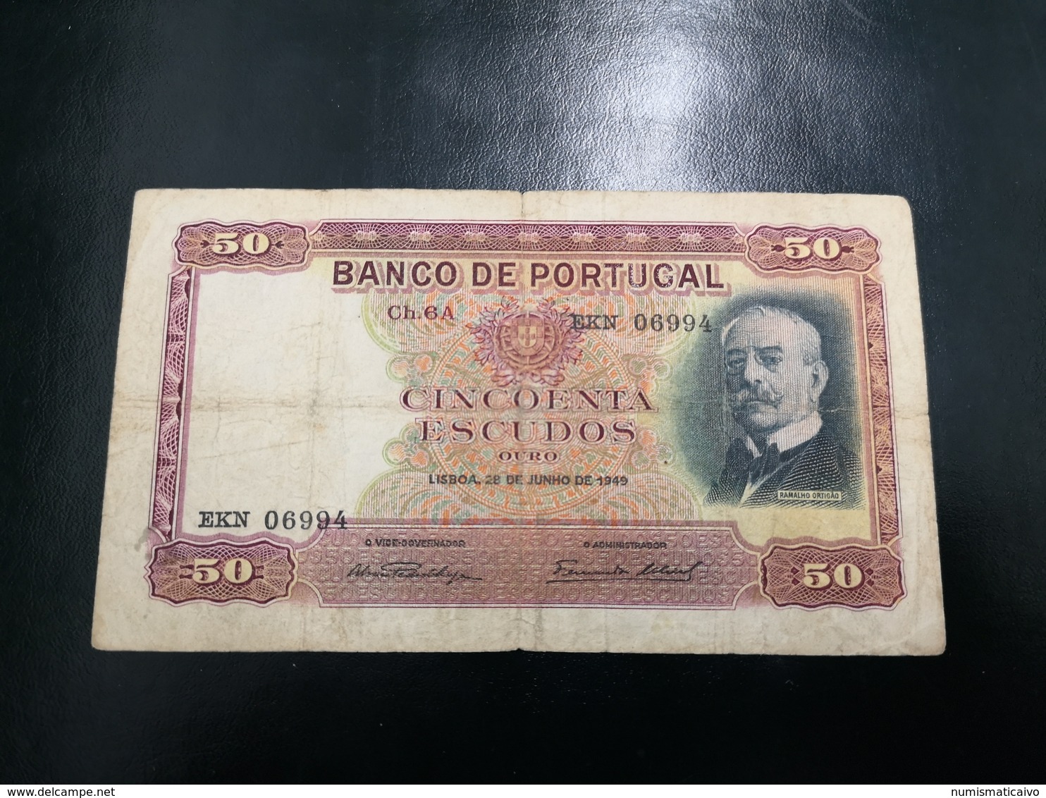 Portugal PAPEL NOTA 50$00 CH 6A    28 JUNHO 1949 - Portugal