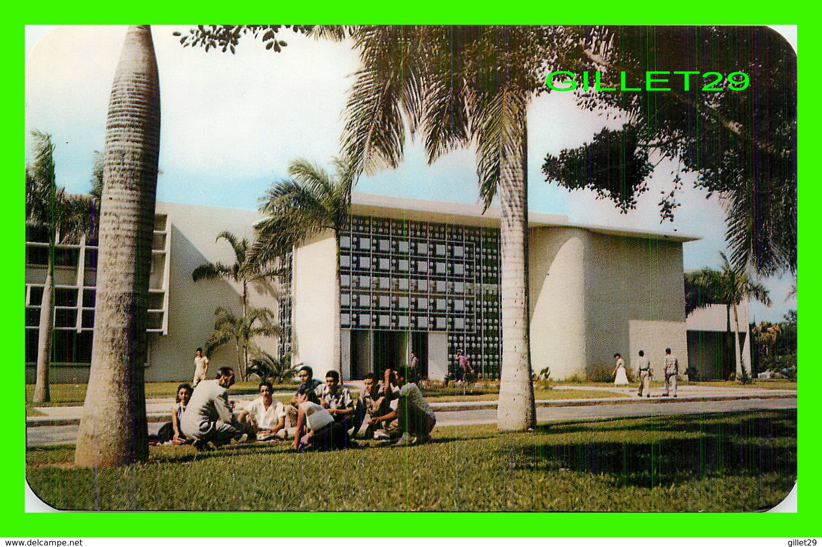 RIO PIEDRAS, PUERTO RICO - LIBRARY BUILDING OF THE UNIVERSITY - DEXTER PRESS INC - - Puerto Rico