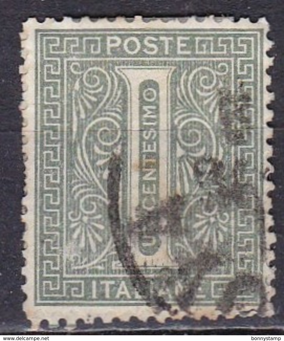 Regno D'Italia, 1863 - 1c Serie De La Rue O Effige Di Vittorio Emanuele II - Nr.14T Usato° - Usati