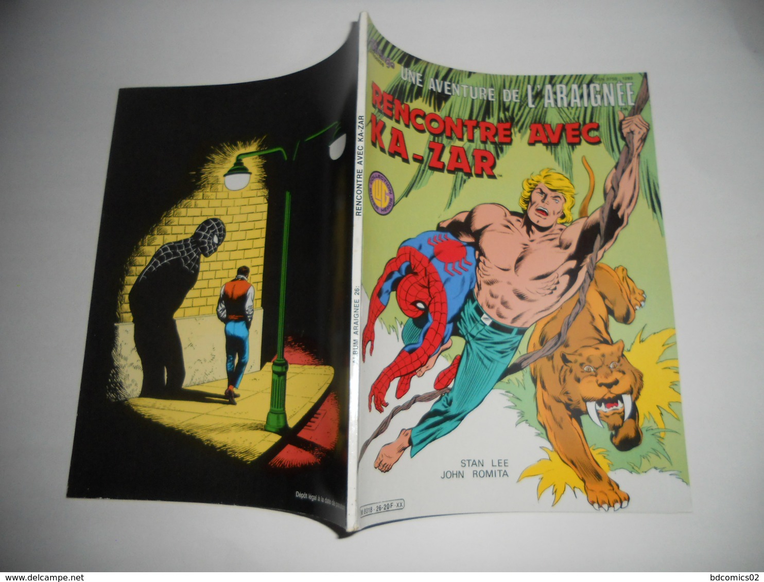 Une Aventure De L Araignee N° 26 : Rencontre Avec Ka-Zar Edition Lug - Spiderman