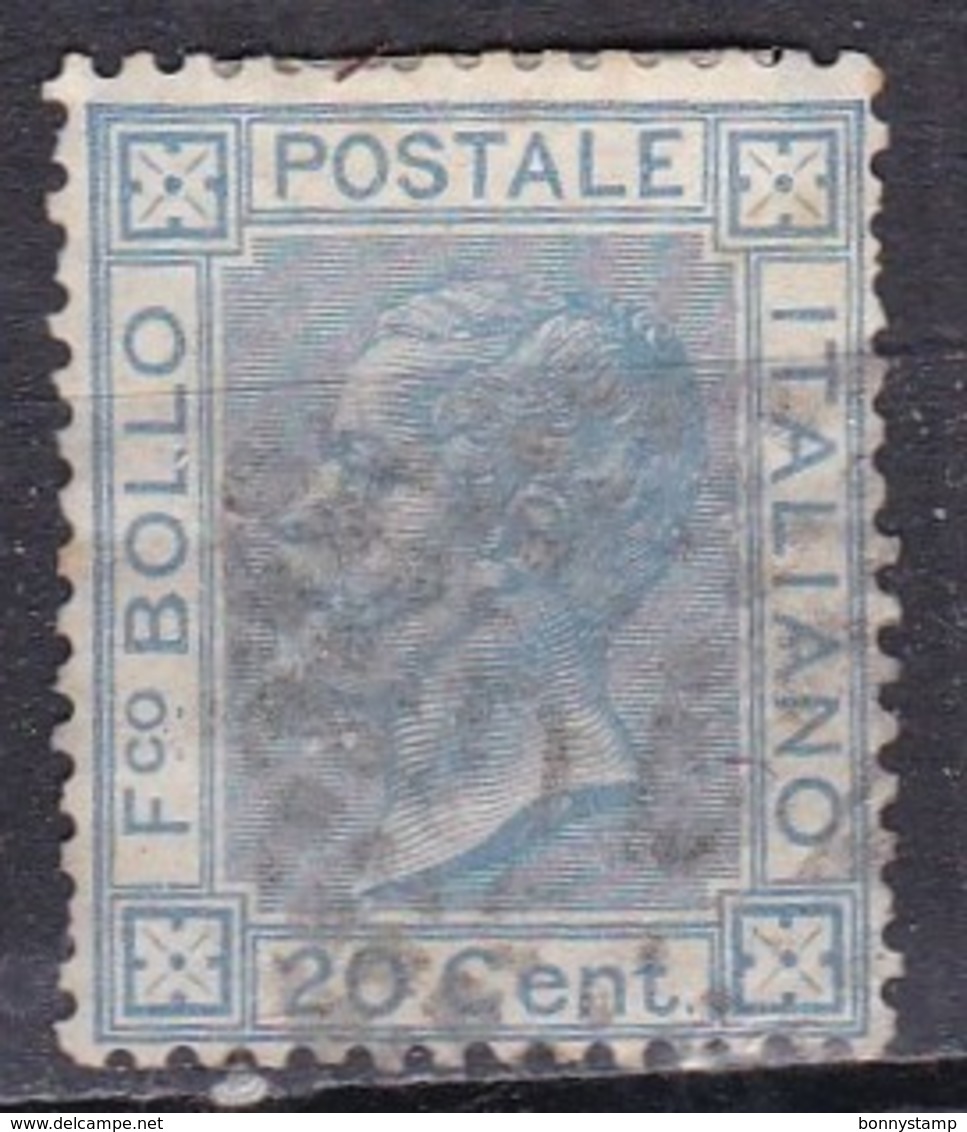 Regno D'Italia, 1867 - 20 Cent Vittorio Emanuele II° - Nr.26 Usato° - Usati