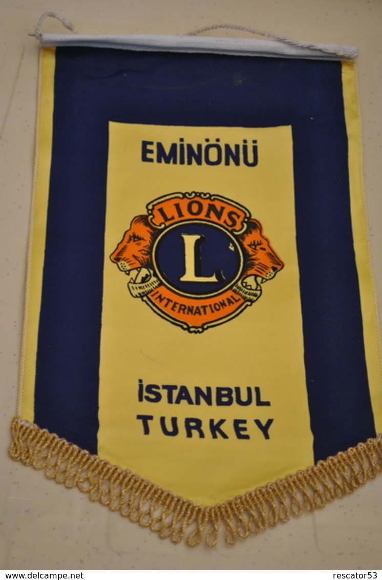 Rare Fanion Lion's Club Eminonu Istambul Turquie - Sonstige & Ohne Zuordnung