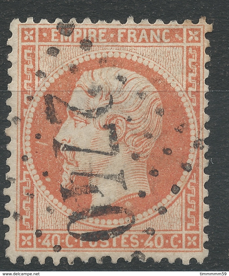 Lot N°45918  Variété/n°23, Oblit GC 2740 Orléans, Loiret (43), Taches Blanches Face Au Nez, A La Barbe, Gréque SUD OUEST - 1862 Napoléon III