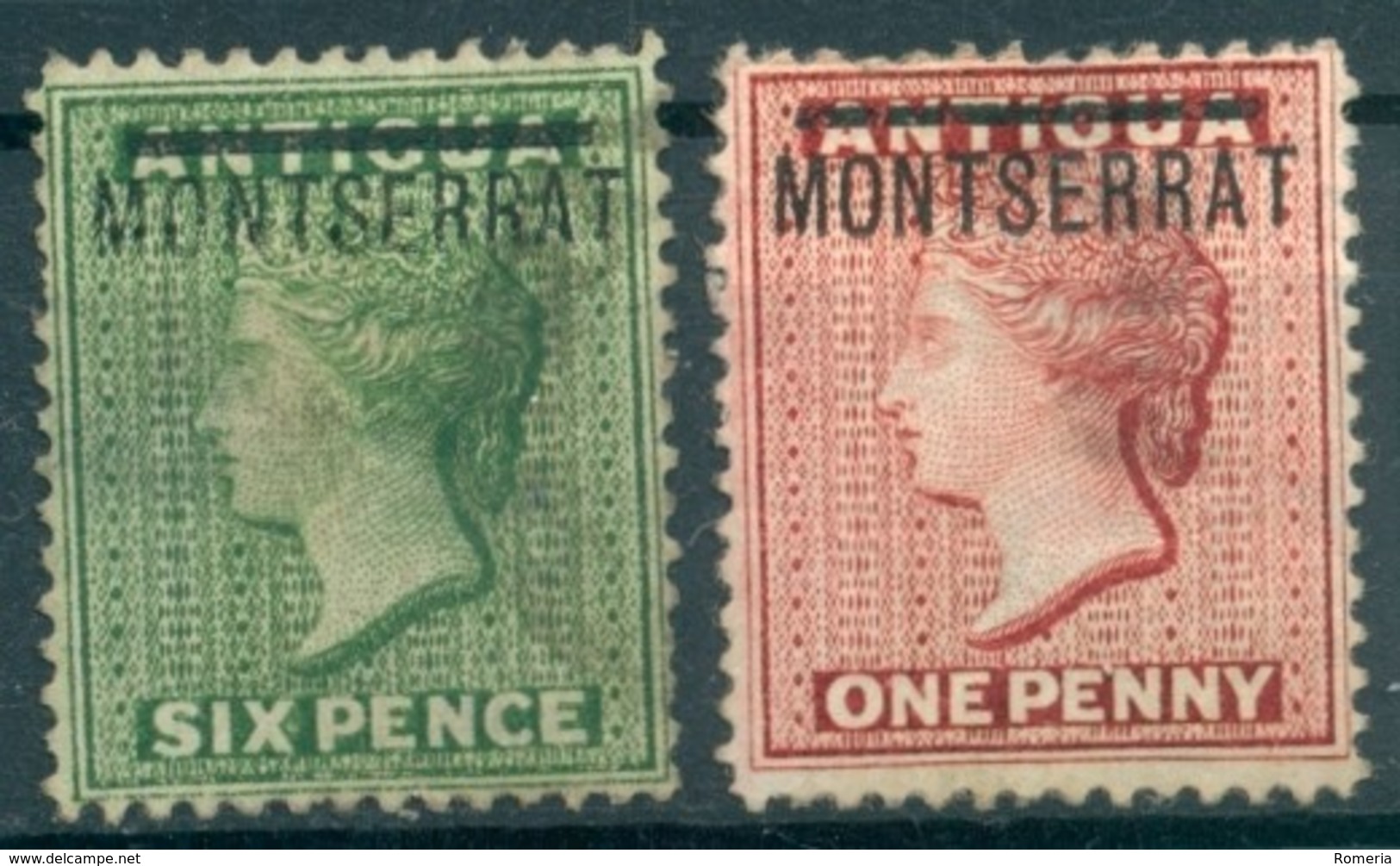 Montserrat - 1876 - Yt 1 Et 2 -Victoria - * Charnière - Montserrat