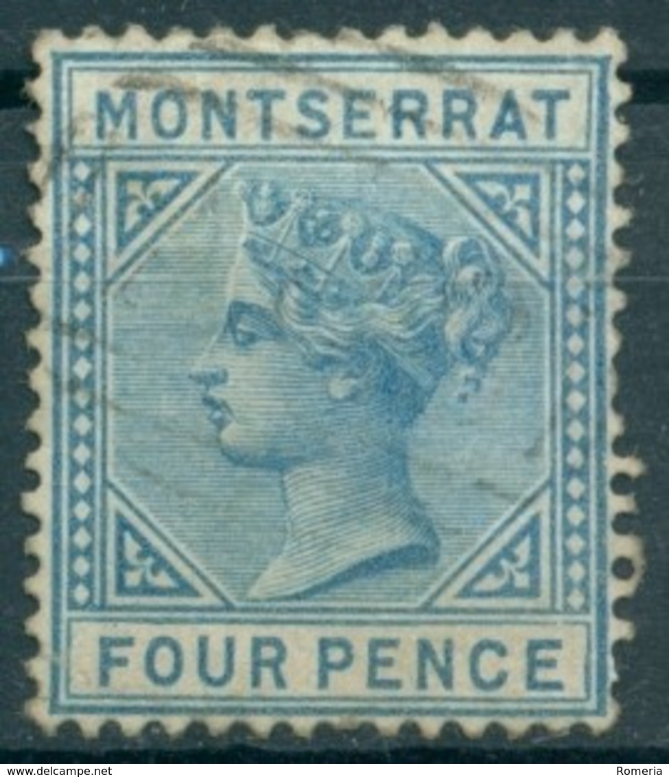 Montserrat - 1880 - Yt 4 - Victoria - Oblitéré - Montserrat