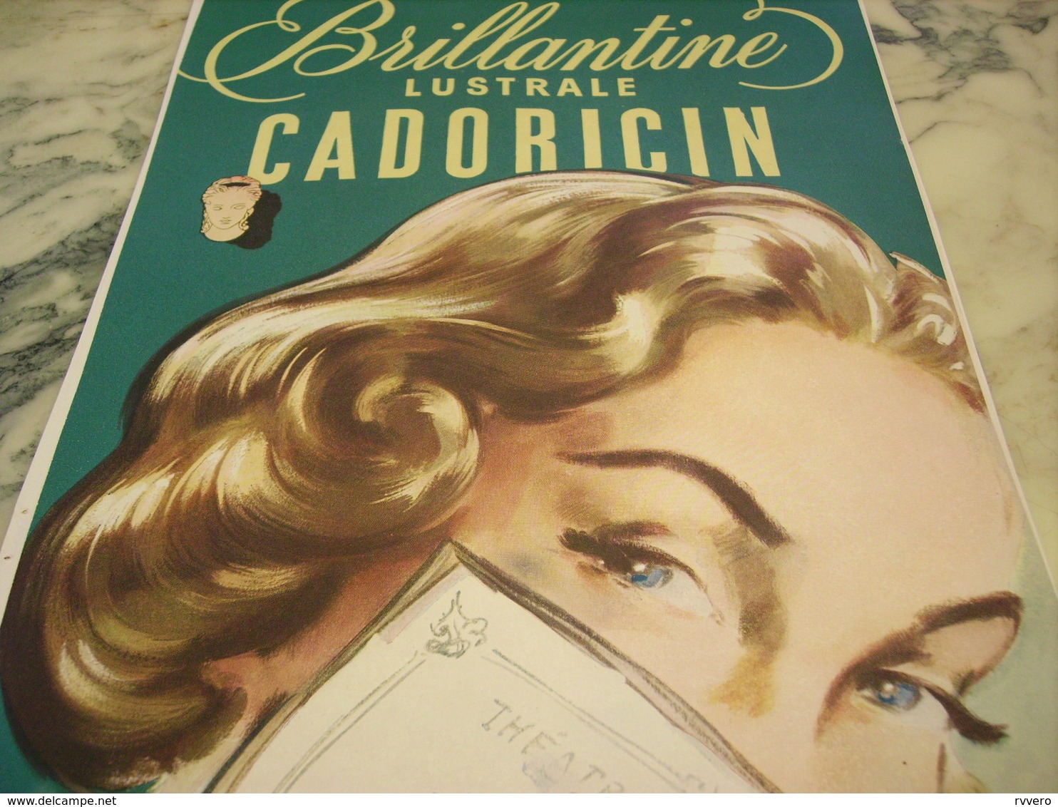 ANCIENNE PUBLICITE  BRILLANTINE LUSTRALE DE CADORICIN 1951 - Autres & Non Classés