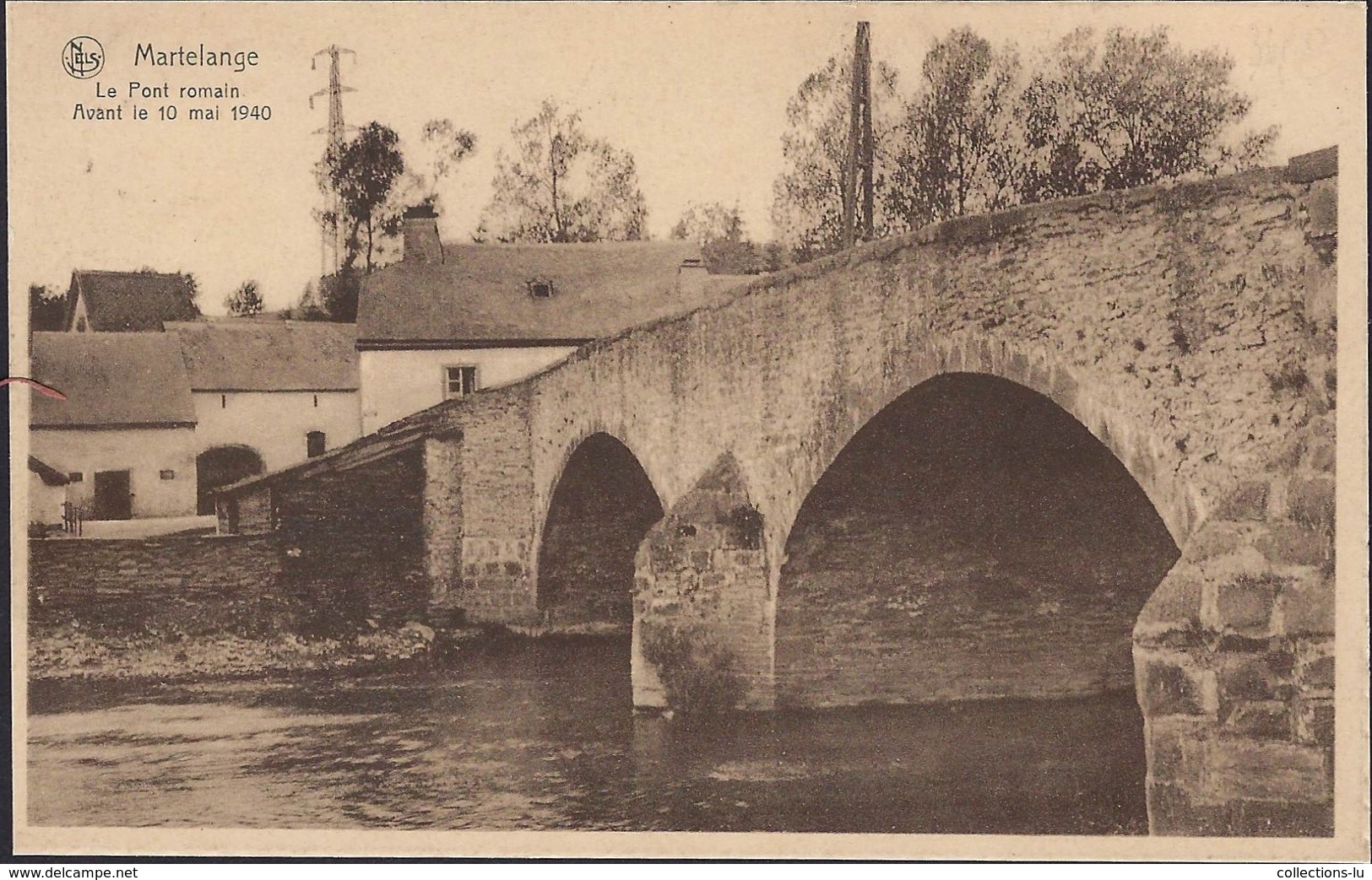 Martelange   Le Pont Romain  Avant Le 10 Mai 1940     2Scans - Other & Unclassified