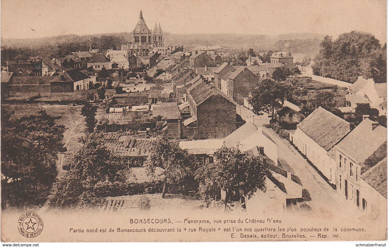 CPA - AK Bonsecours Bon Secours Péruwelz Château D' Eau Rue Royale A Audemez Briffoeil Bernissart Péronnes Hennegau - Péruwelz