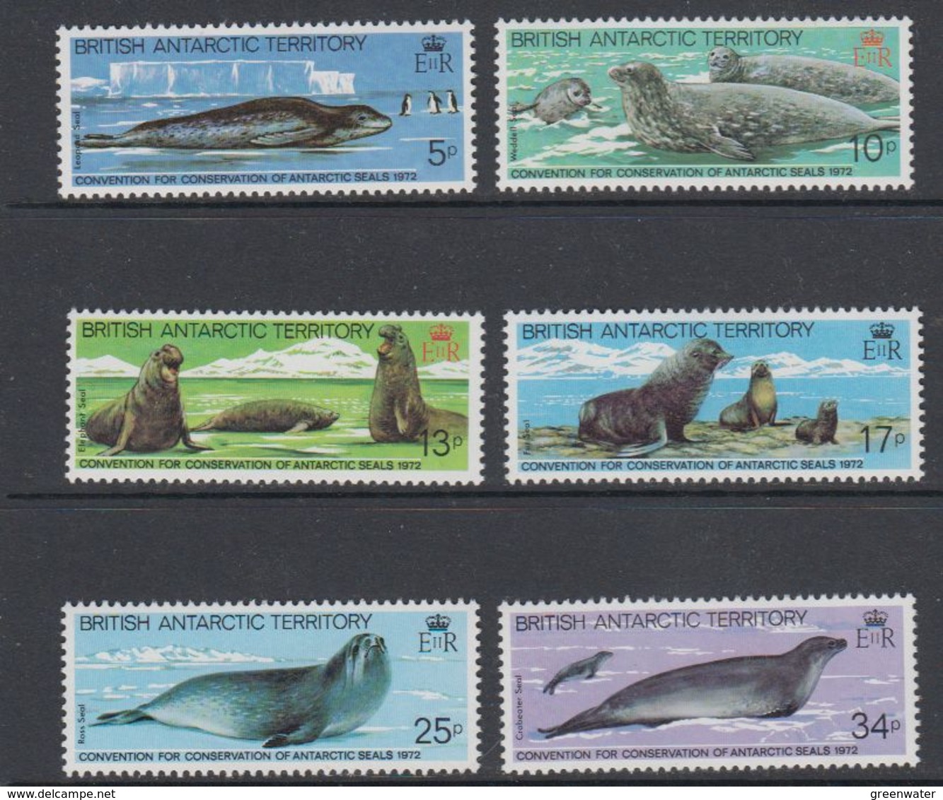 British Antarctic Territory (BAT) 1983 Antarctic Seal Conservation 6v ** Mnh (41649) - Ongebruikt