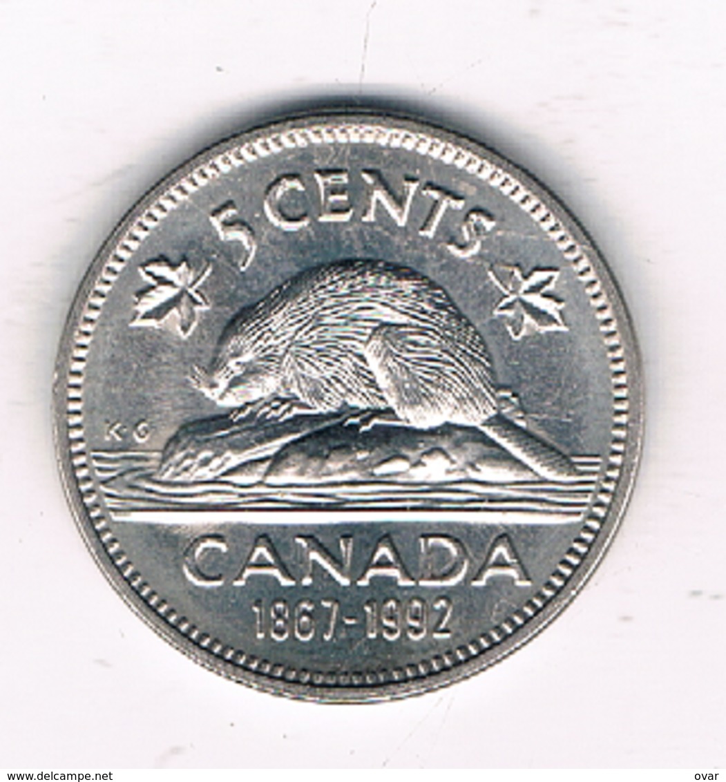 5 CENTS 1992 CANADA /0213/ - Canada