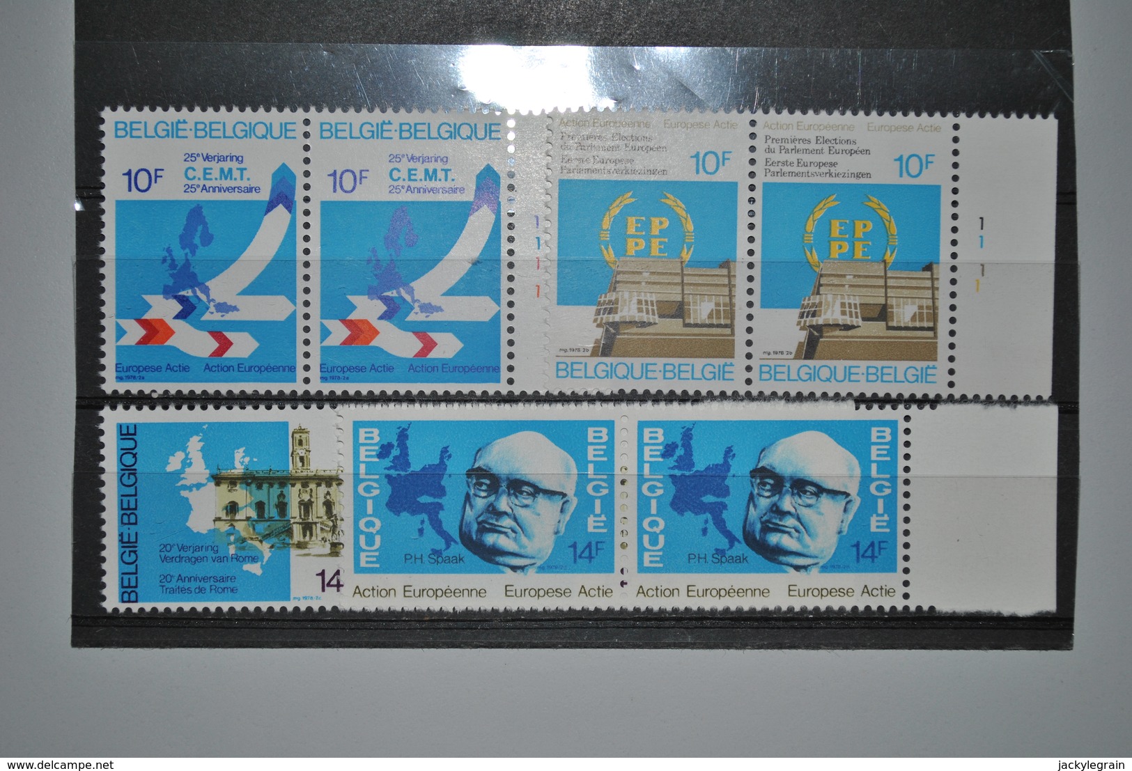 Belgique 1978 Europa Paires MNH Série Complète - Unused Stamps