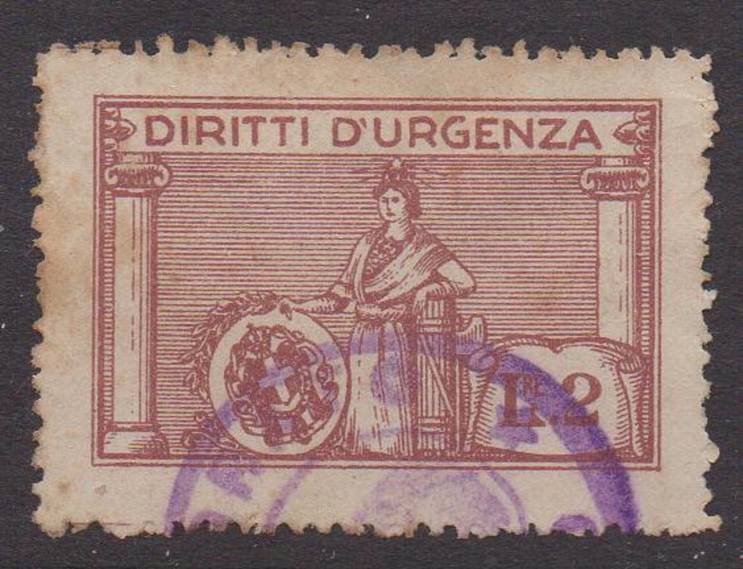 Marca Comunale - Diritti Di Urgenza Lire 2     -  Fiscali, Revenue - Revenue Stamps