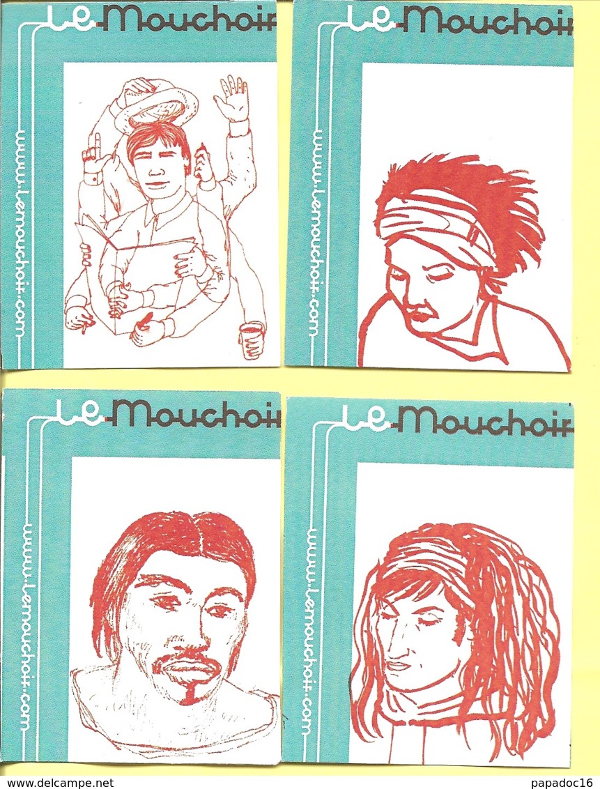 BD - Lot De 4 Cartes Pub Sérigraphiées - Le Mouchoir [revue - 2004].jpg - Serigraphien & Lithographien