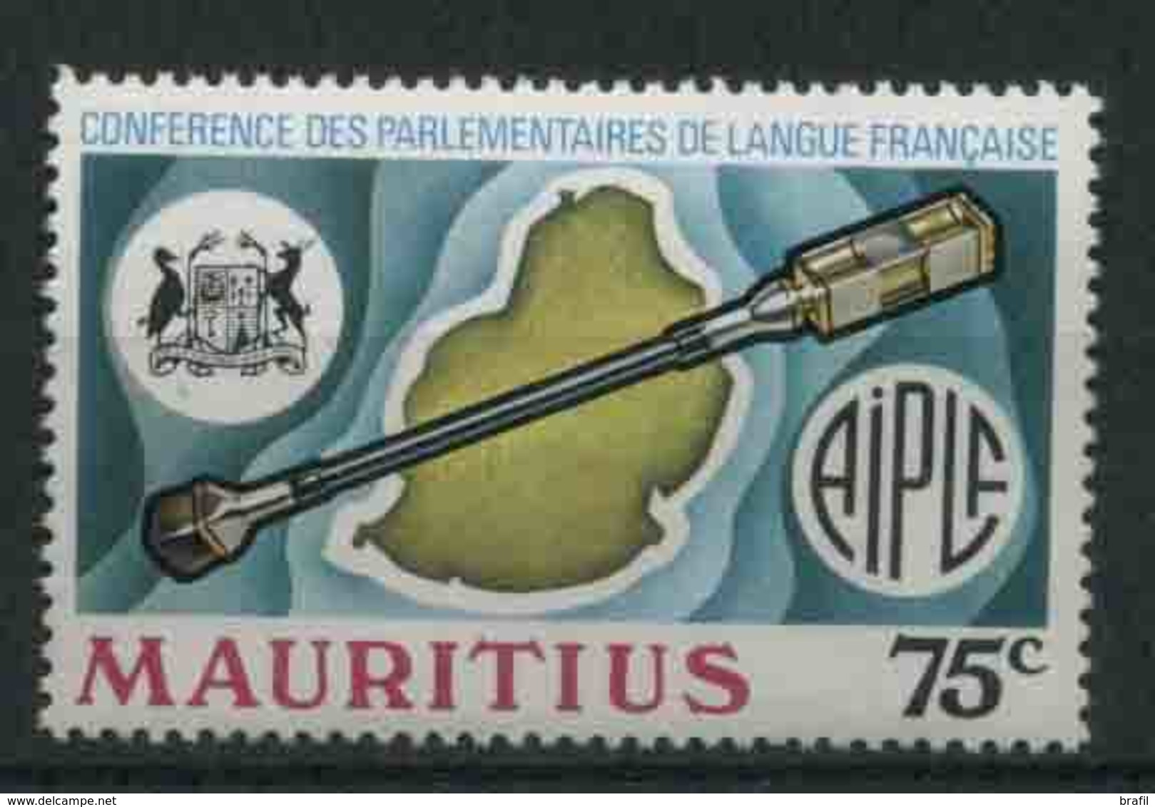 1975 Mauritius, Conferenza Lingua Francese , Serie Completa Nuova (**) - Mauritius (1968-...)