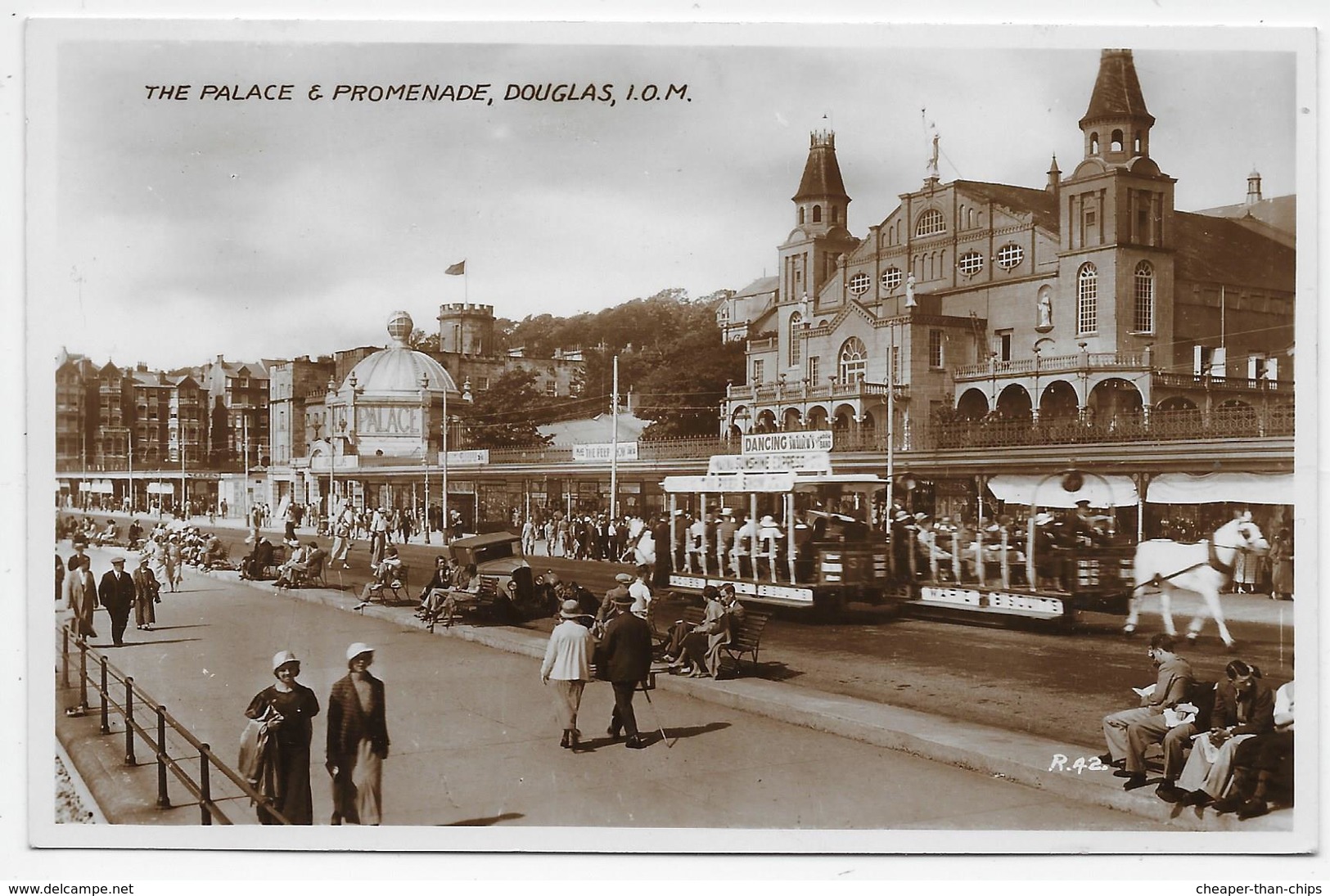 The Palace & Promenade , Douglas, I.O.M. - Valentine R 42 - Isla De Man