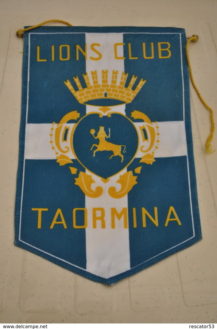 Rare Fanion Lion's Club Taormine - Other & Unclassified