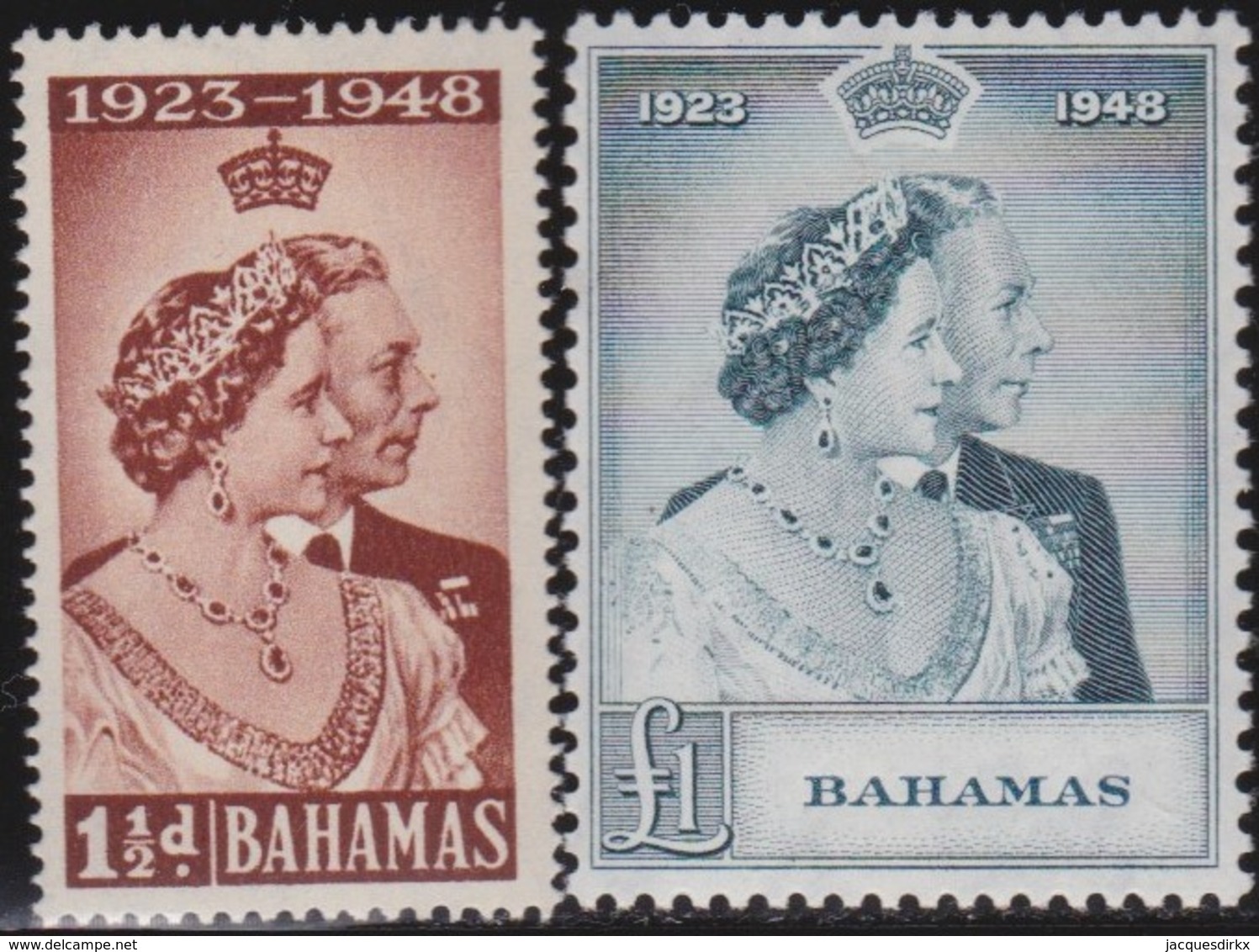 Bahamas    .     SG   .    194/195       .  *      .  Ongebruikt      .   /   .   Mint-hinged - 1859-1963 Colonie Britannique