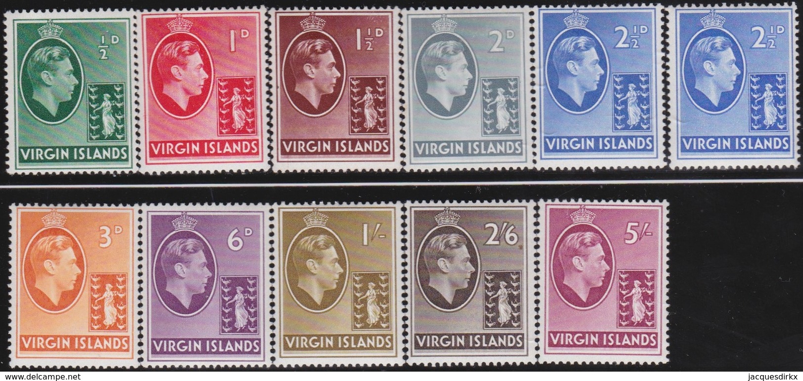 Virgin  Islands      .     SG   .    110a/119a      .       *      .   Ongebruikt     .   /   .   Mint-hinged - Iles Vièrges Britanniques