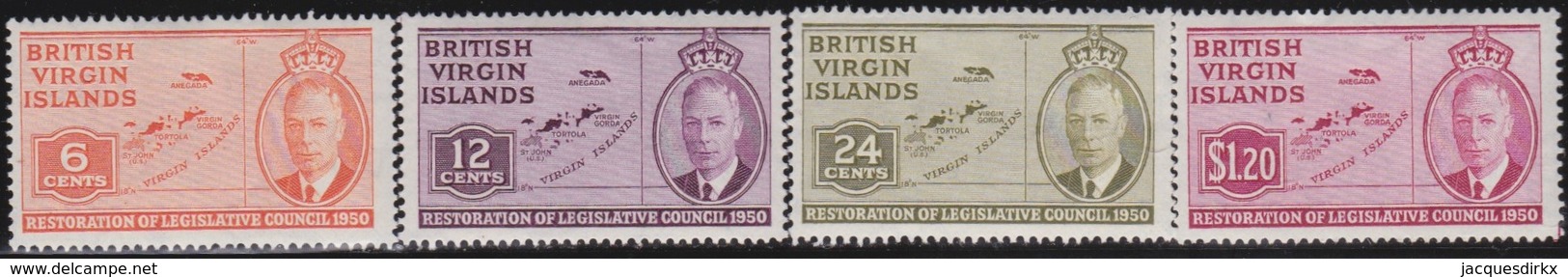 Virgin  Islands      .     SG   .   132/135       .       *      .   Ongebruikt     .   /   .   Mint-hinged - Iles Vièrges Britanniques