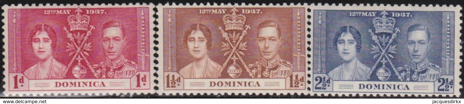 Dominica      .     SG   .   96/98         .       *      .   Ongebruikt     .   /   .   Mint-hinged - Dominique (...-1978)