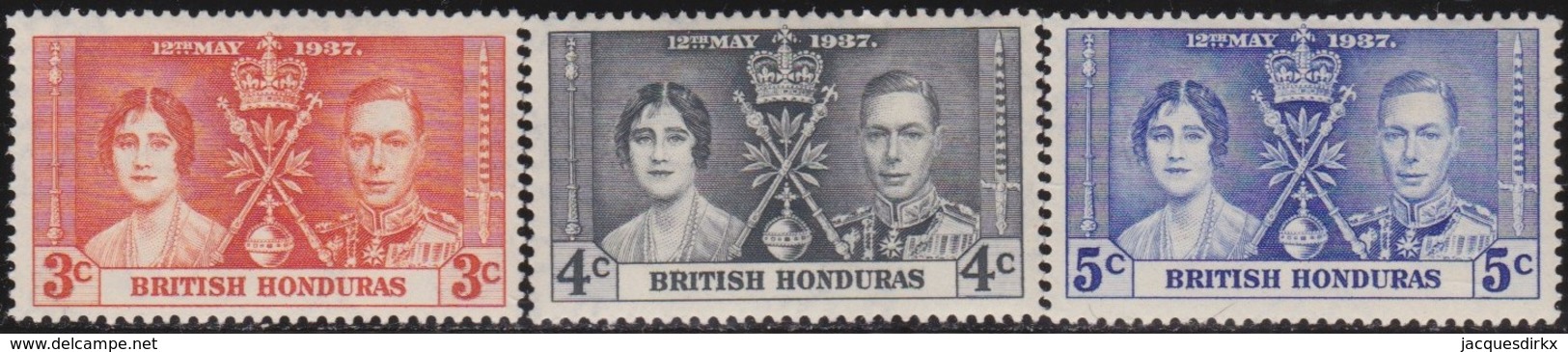 British  Honduras   .     SG   .    147/149        .   *      .   Ongebruikt     .   /   .   Mint-hinged - Honduras Britannique (...-1970)