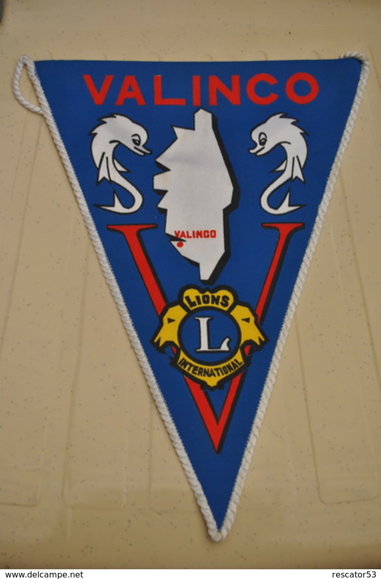 Rare Fanion Lion's Club Valinco Corse - Autres & Non Classés