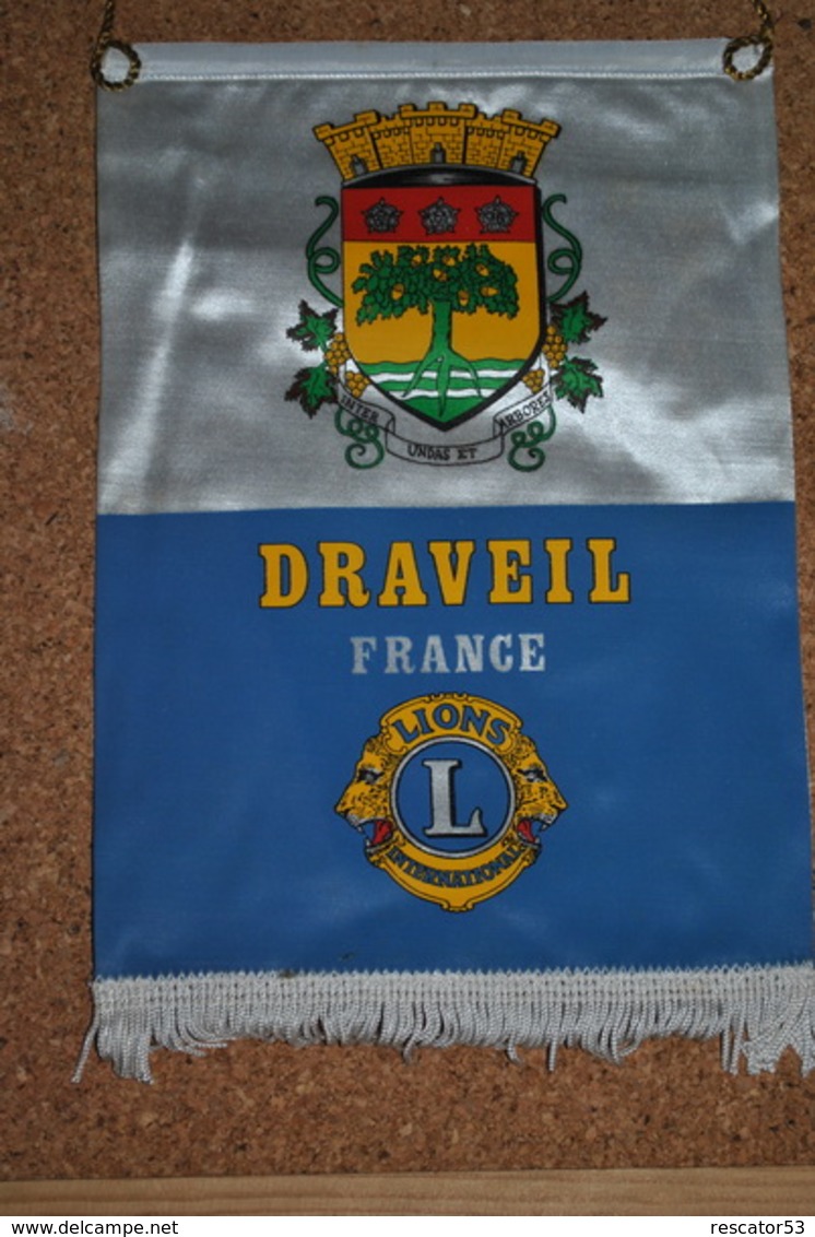 Rare Fanion Lion's Club Draveil - Sonstige & Ohne Zuordnung