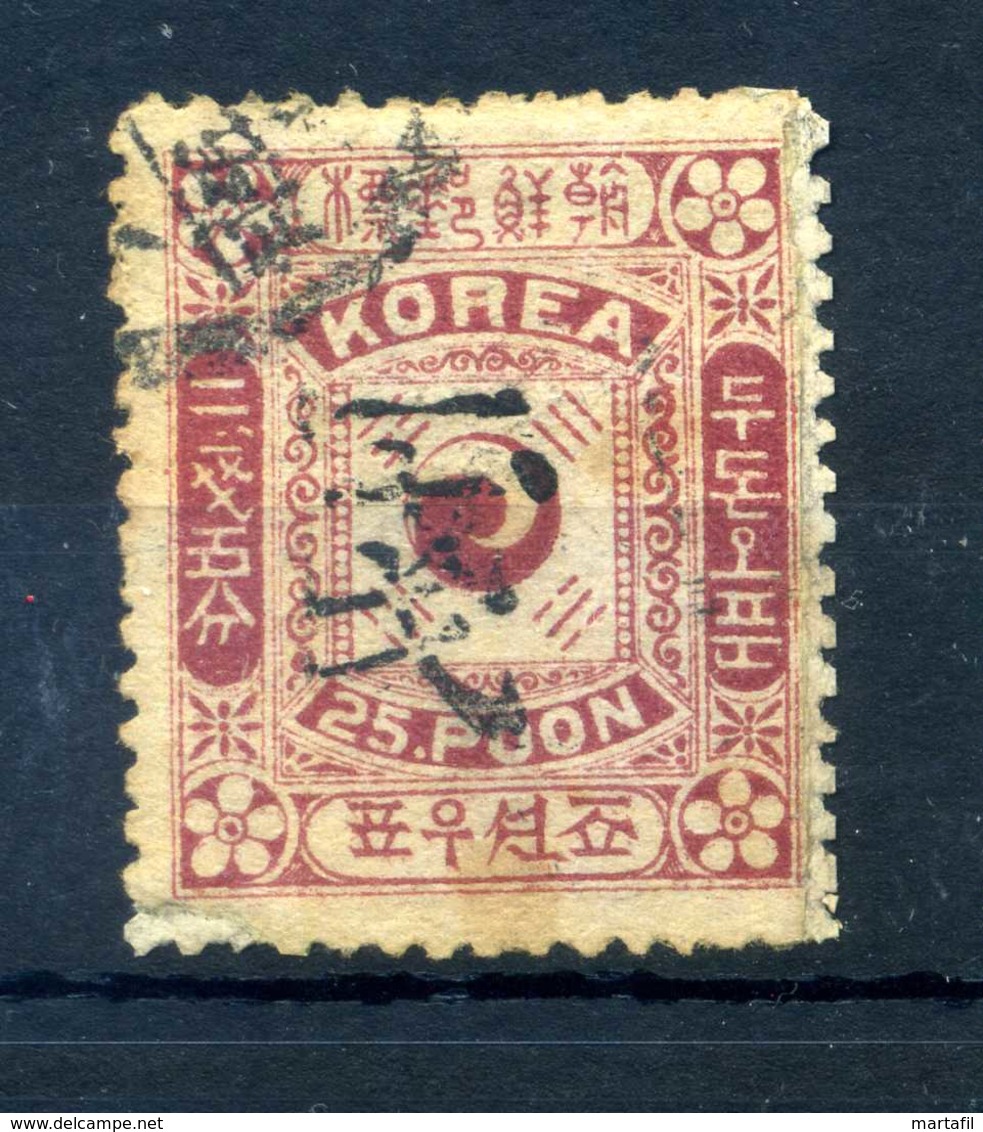 1902 COREA YV N.30 USATO - Corea (...-1945)