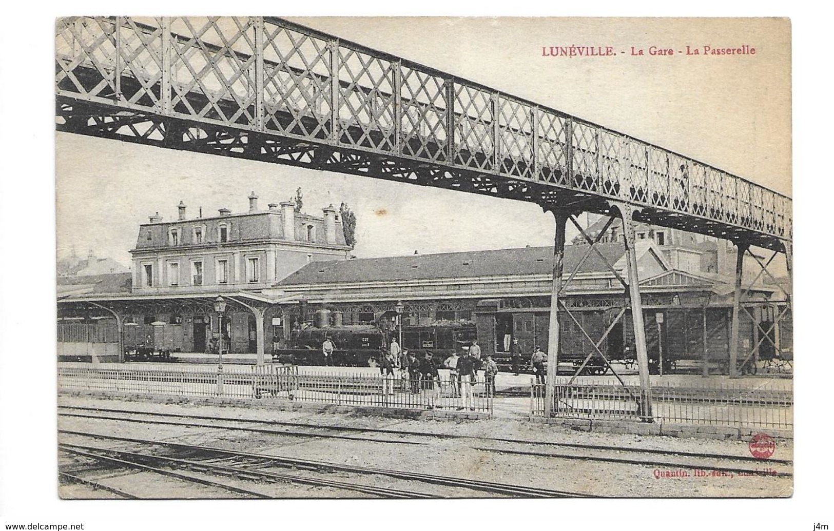 54/ MEURTHE Et MOSELLE...LUNEVILLE: La Gare. La Passerelle - Luneville