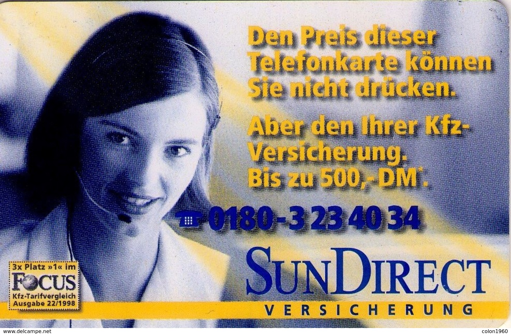 TARJETA TELEFONICA DE ALEMANIA. SUN DIRECT. R11 09.98 (424) - R-Series : Régionales