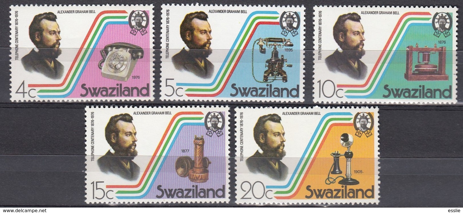 Swaziland - 1976 - Centenary Of First Telephone Call By Alexander Graham Bell - Swaziland (1968-...)