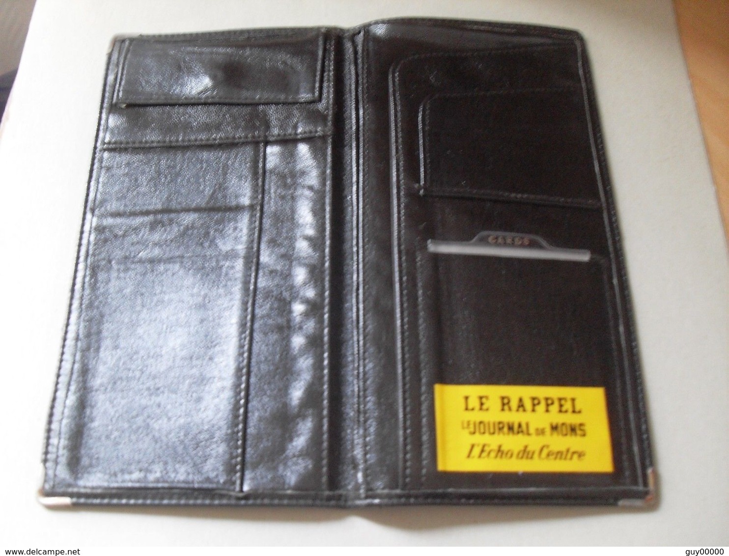 Ancienne Pochette Noire Pub Journal De Mons Le Rappel L'écho Du Centre - Autres & Non Classés