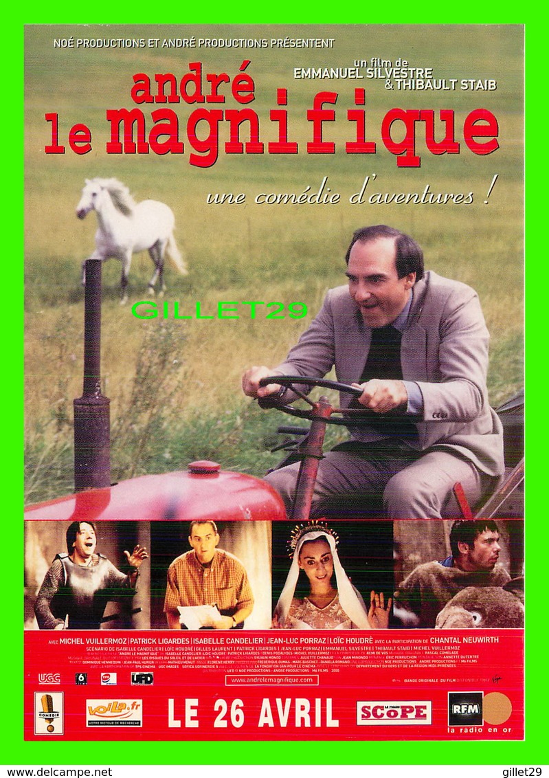 AFFICHE DE FILM - ANDRÉ LE MAGNIFIQUE UNE COMÉDIE D'AVENTURES ! EN 2000 - - Affiches Sur Carte