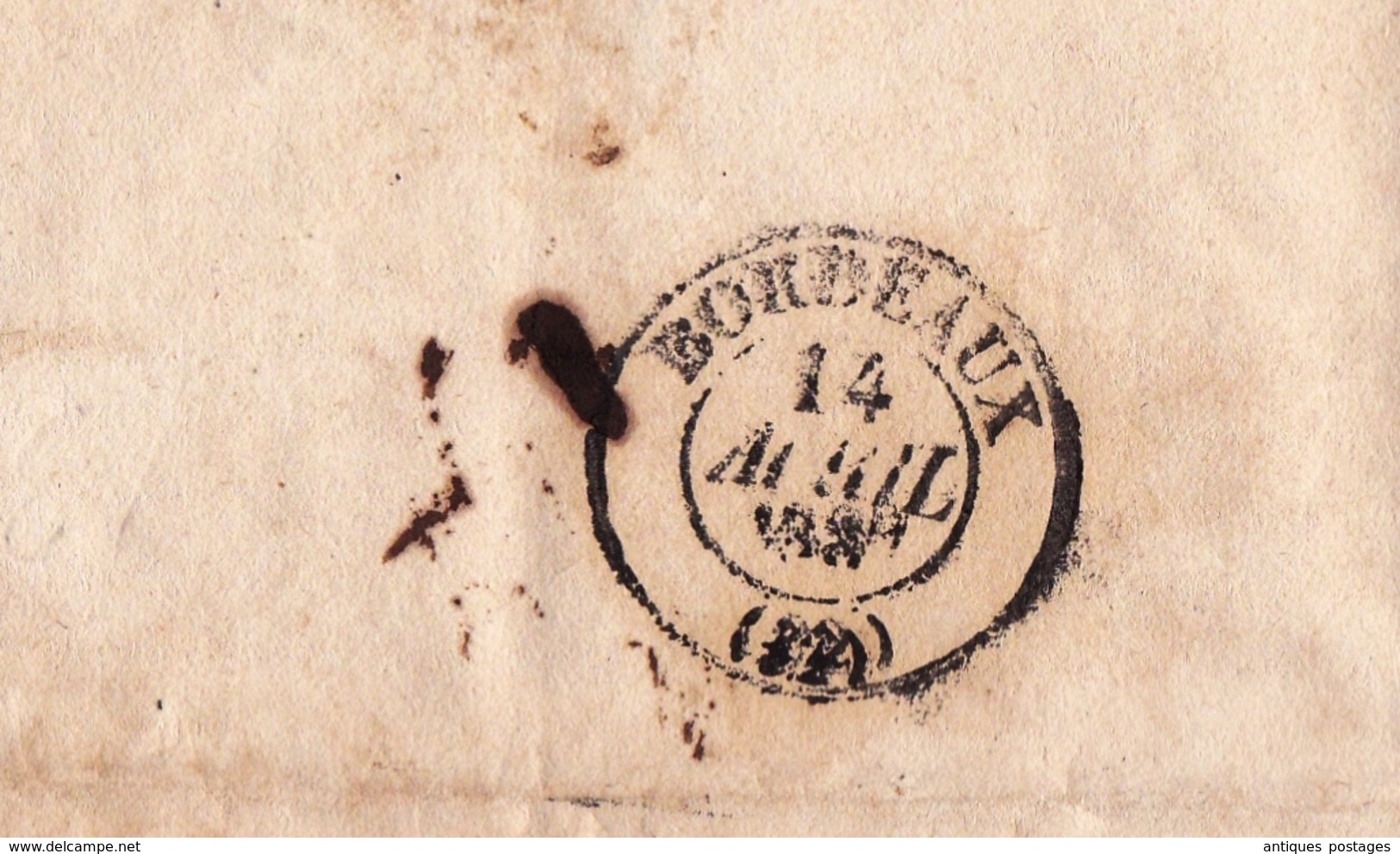 Lettre 1837 Montségur Gironde Bordeaux Porte Des Salinière Holagray Négociant En Fer Métaux - 1801-1848: Précurseurs XIX