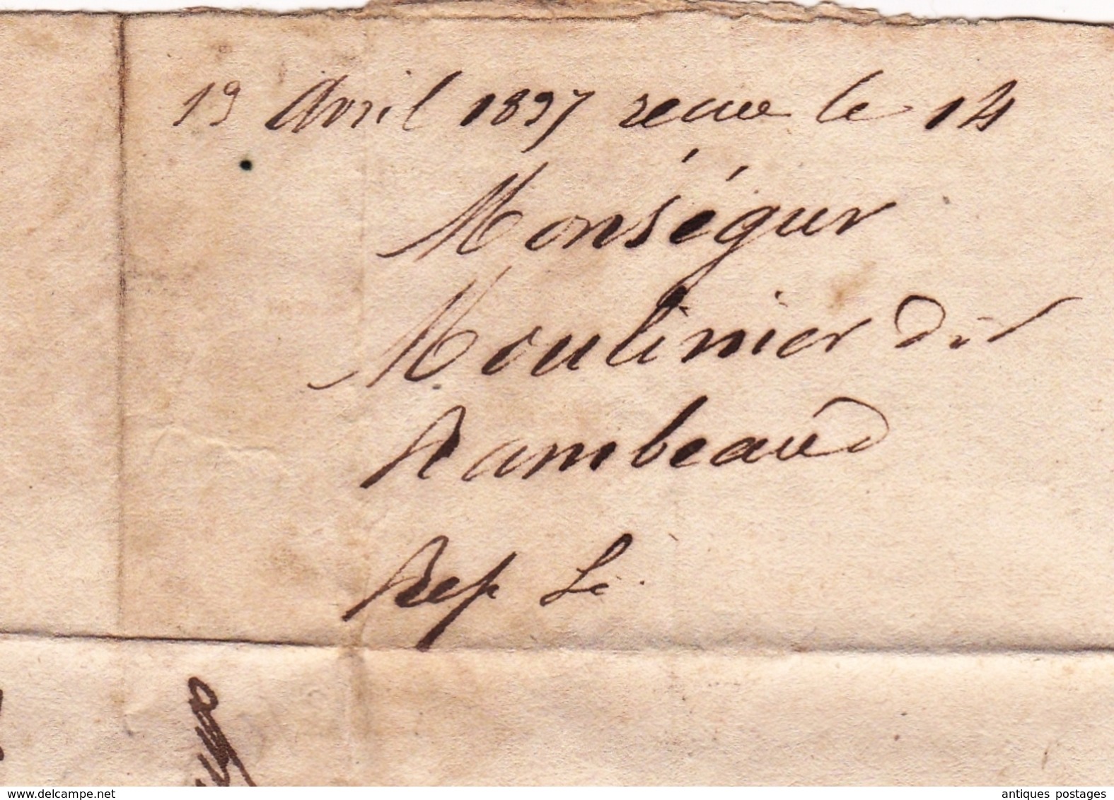 Lettre 1837 Montségur Gironde Bordeaux Porte Des Salinière Holagray Négociant En Fer Métaux - 1801-1848: Précurseurs XIX