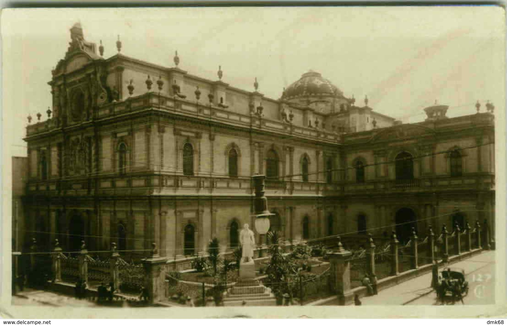 MEXICO - BIBLIOTECA NACIONAL - RPPC POSTCARD - 1922 (BG1754) - Messico