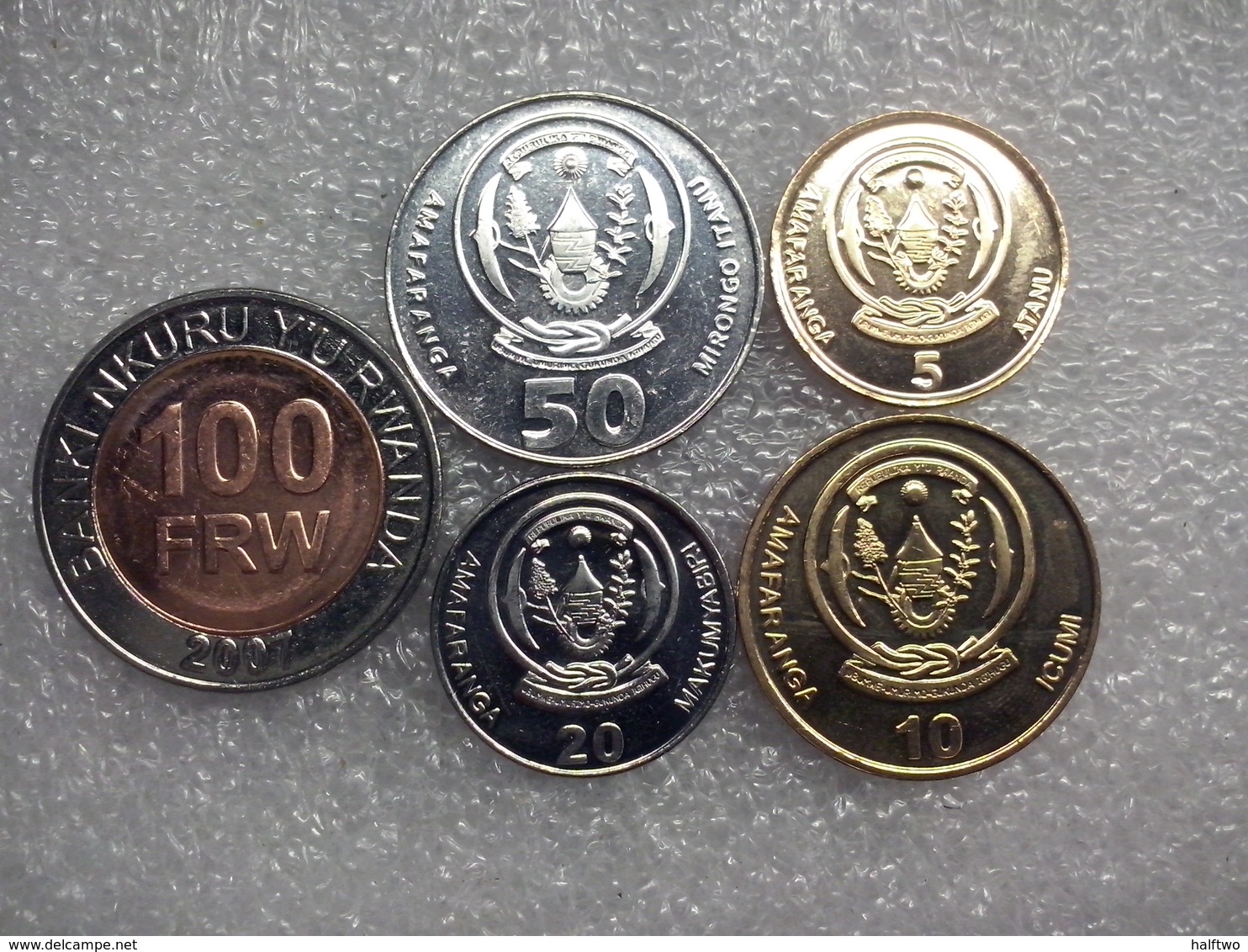 Rwanda 5 - 100 Francs , UNC - Rwanda