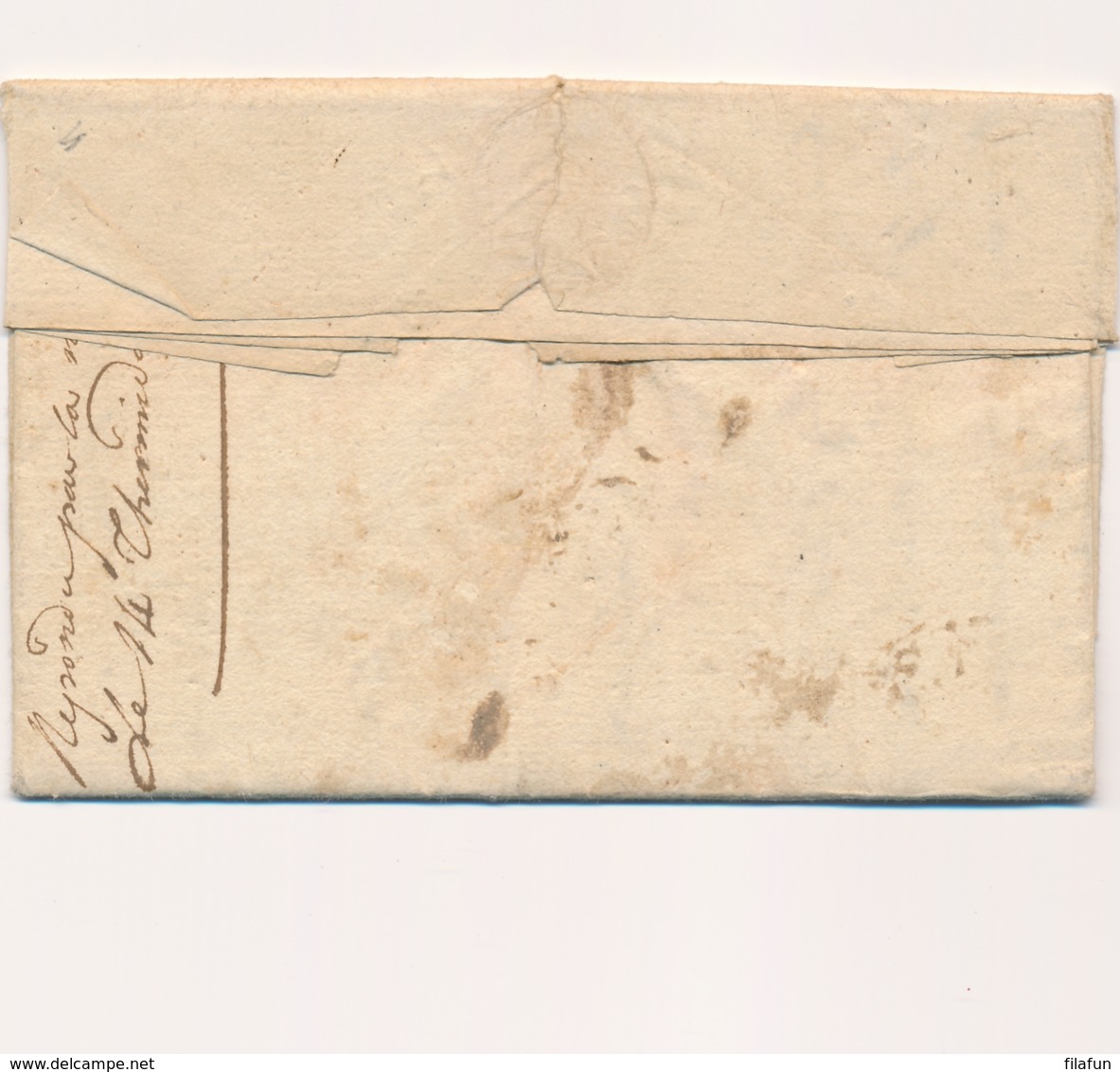 France - 1798 - 4 GAP - Marque Linéaire - Complete Folded Letter - 1701-1800: Voorlopers XVIII