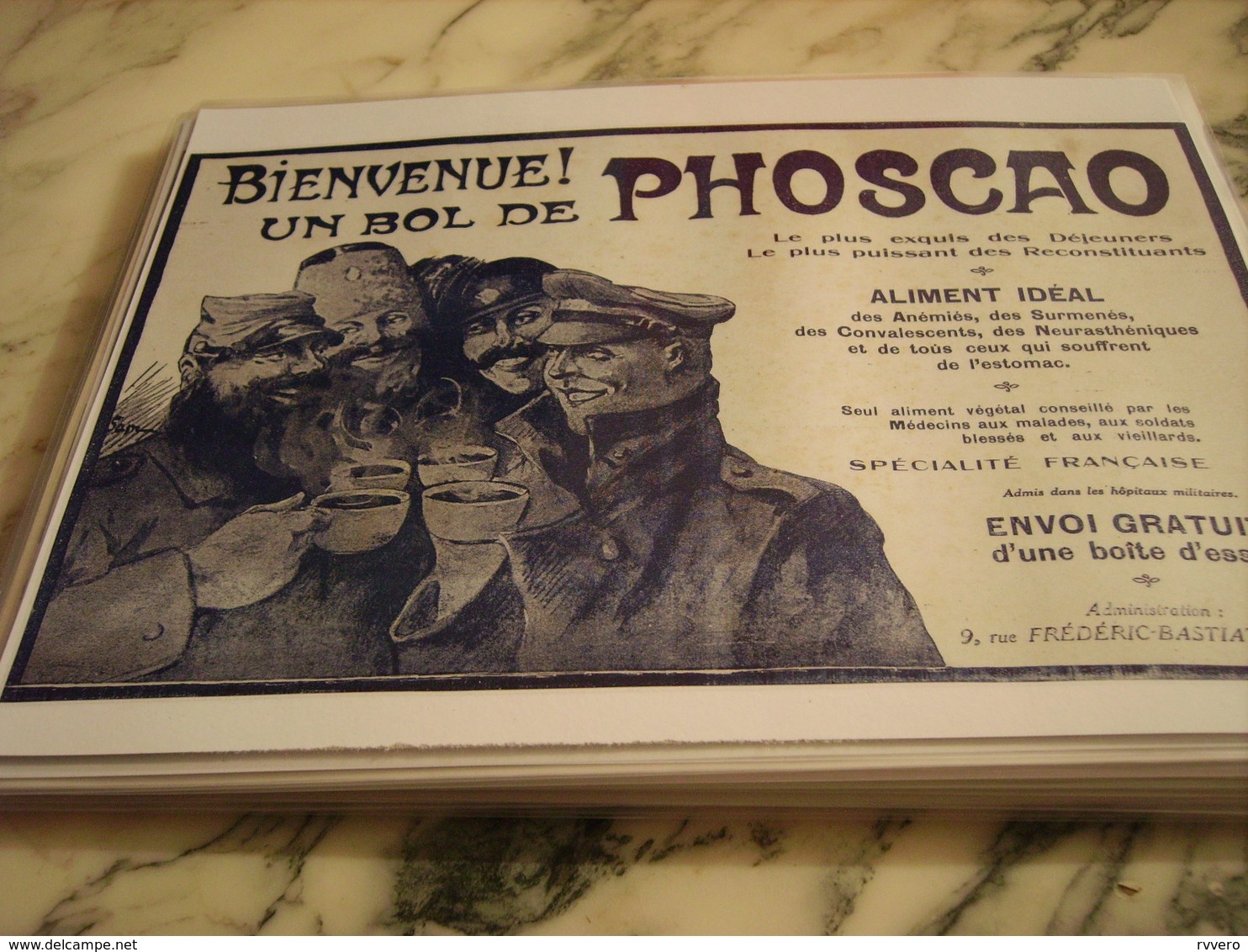 ANCIENNE PUBLICITE  PHOSCAO - 1914-18