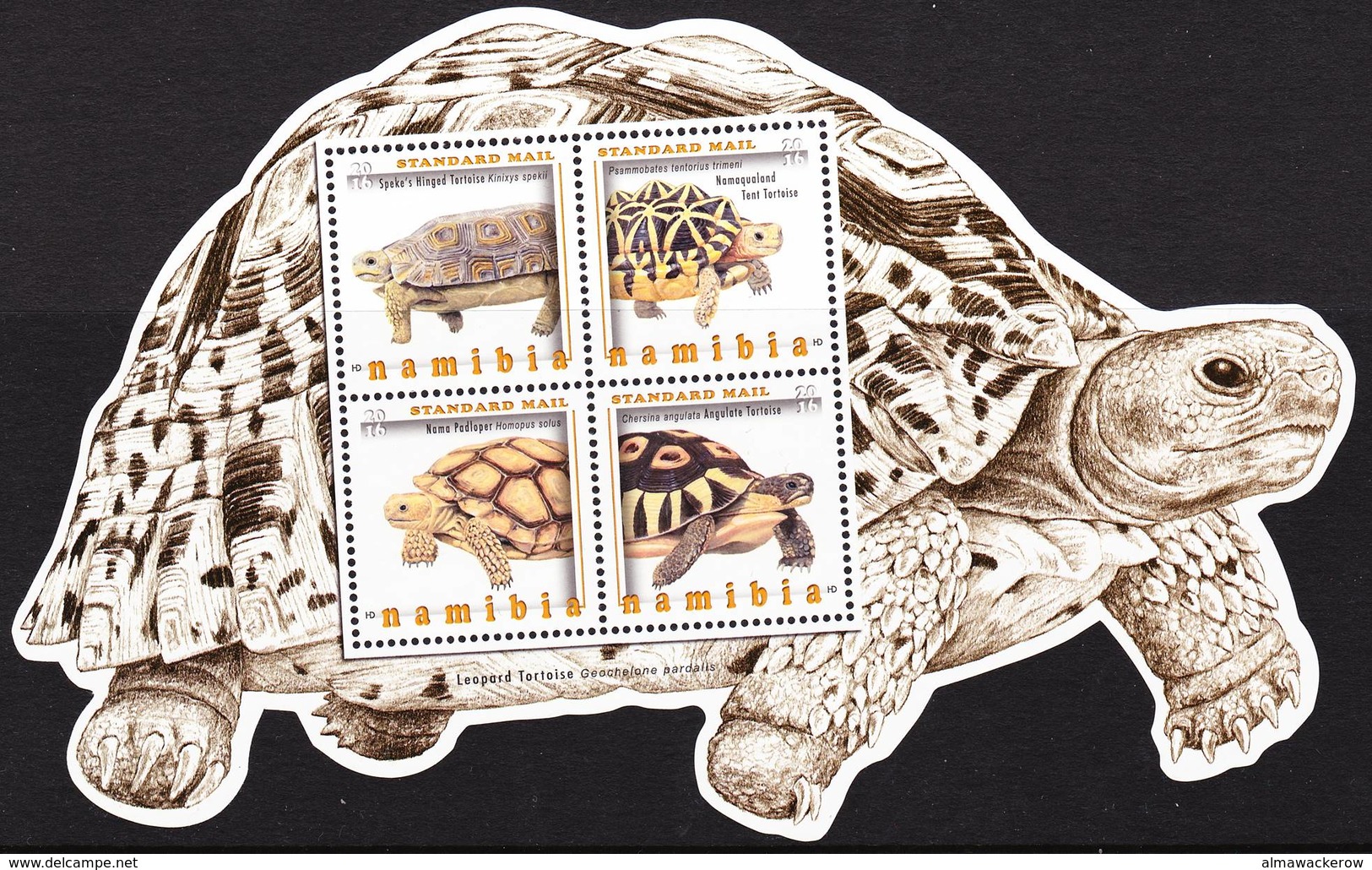 2019-0026 Namibia 2016 Leopard Tortoise MS MNH ** - Namibie (1990- ...)