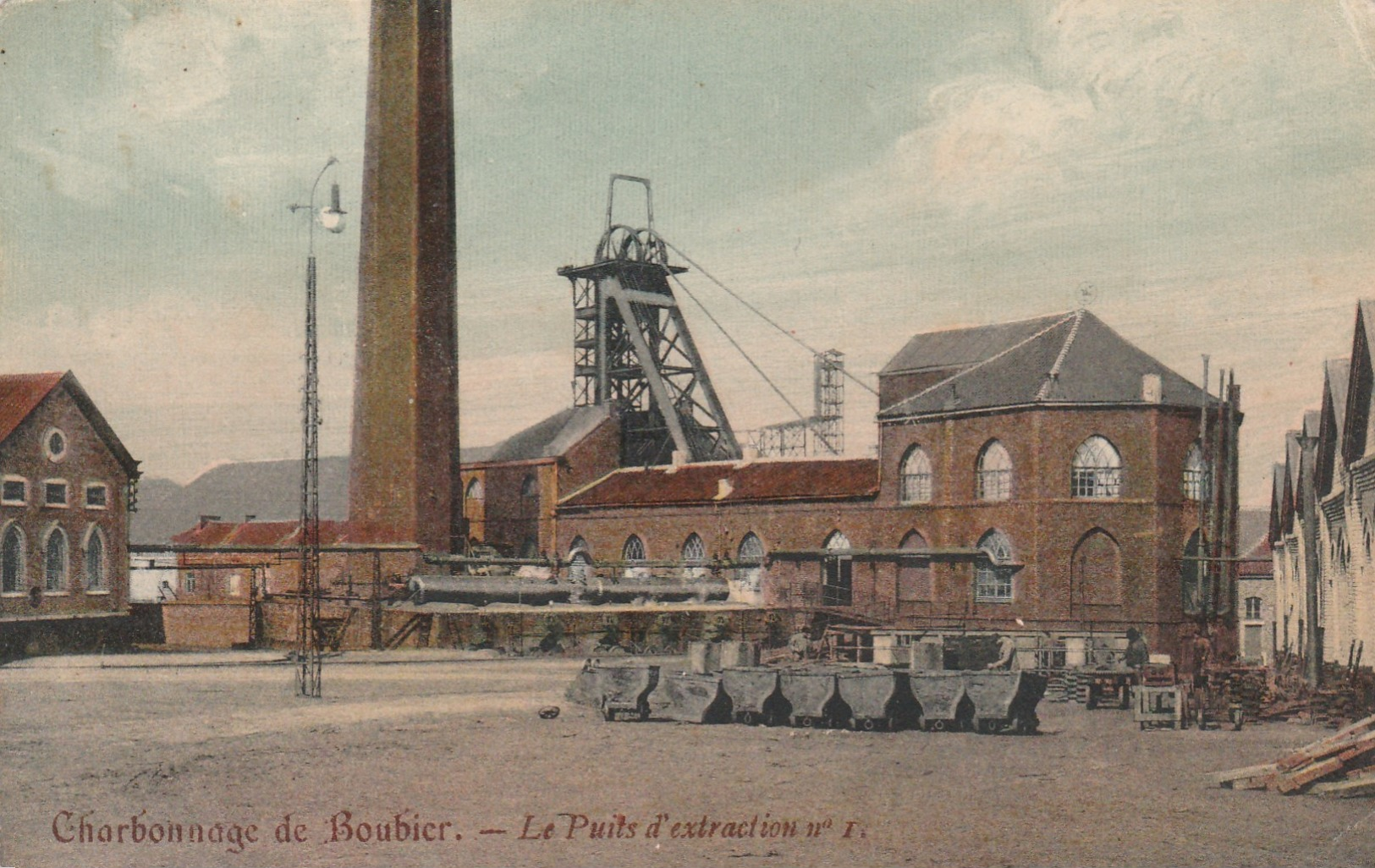 Chatelet Charbonnage Du Bourbier , Le  Puit D'extraction N° 1 , Couleur - Châtelet