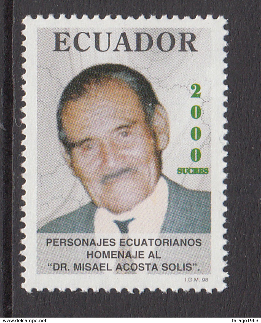 1998 Ecuador Solis Botanist Plants  Complete Set Of 1  MNH - Equateur